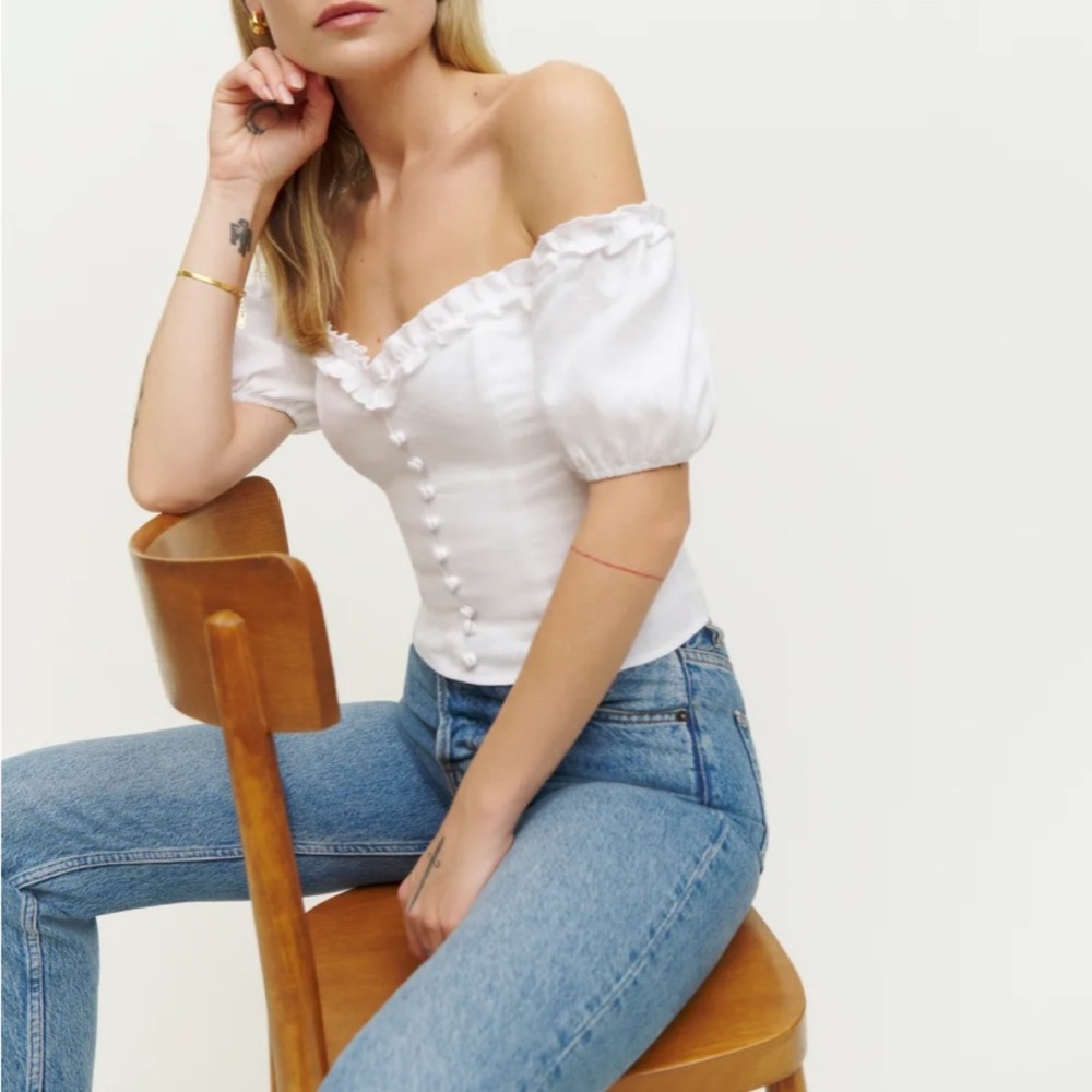 ISOS Reformation Kaden Linen top